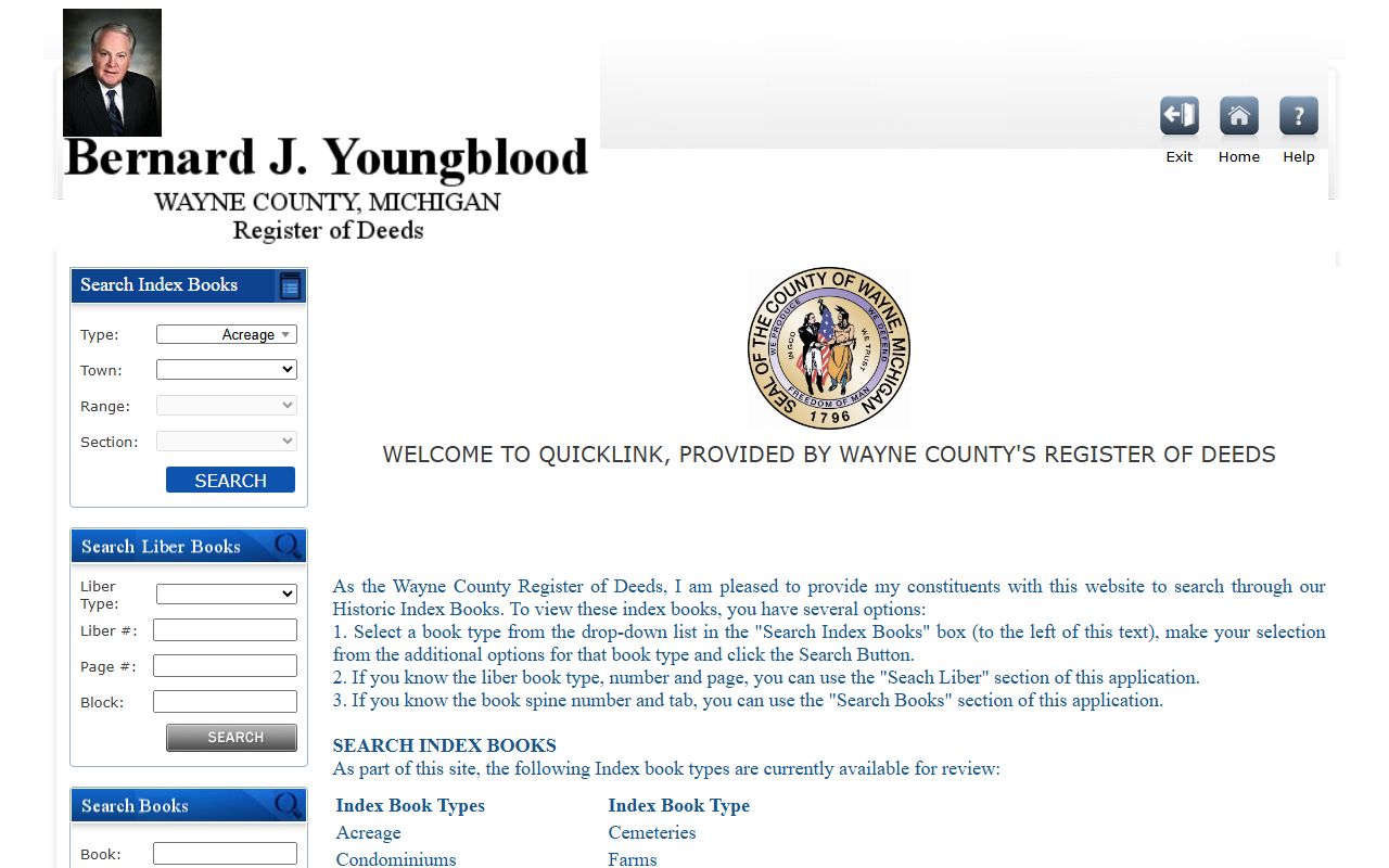 Wayne County residents directory sheriff office search page